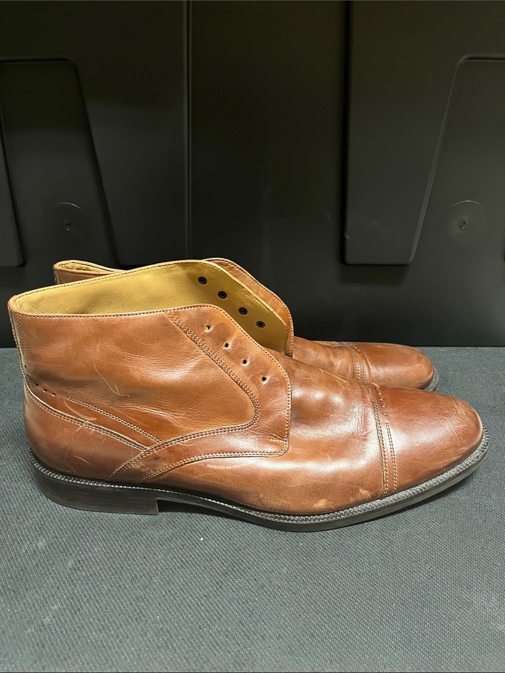 Johnston & Murphy Signature Series Men's Brown Oxford Shoes Size 13M (B11)
